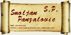 Smoljan Panzalović vizit kartica